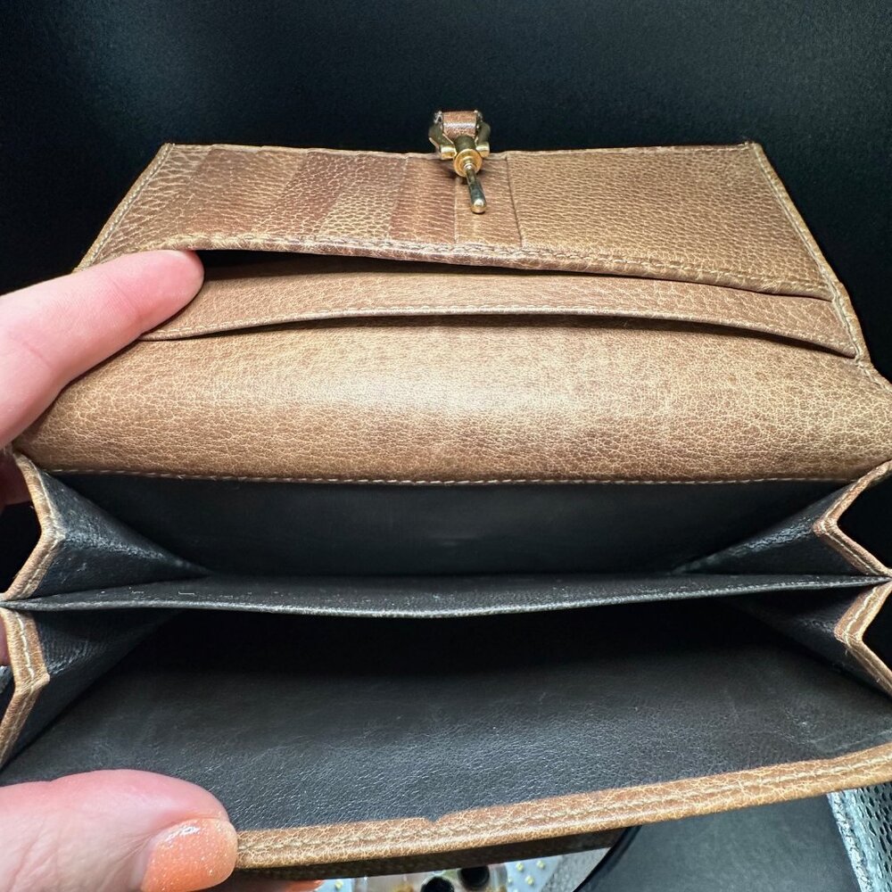 Gucci Jackie Monogram Horsebit Canvas Long Wallet - EUC - Picture 9 of 12